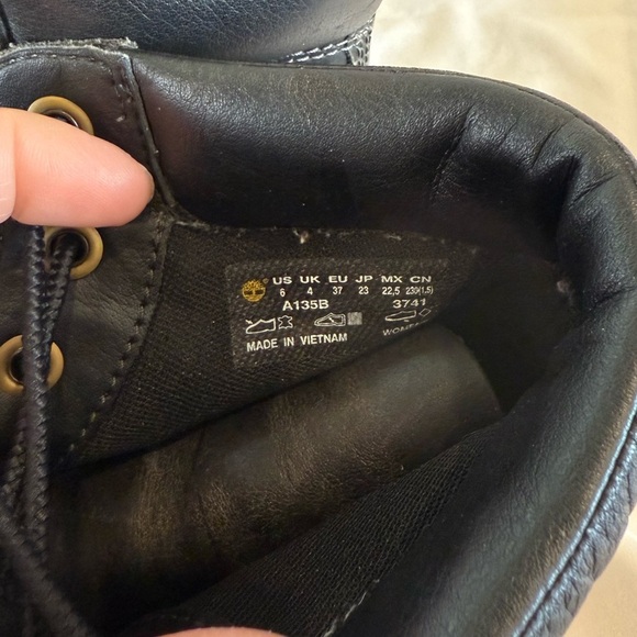 Timberland A135B Glastenbury DISTRESSED Brown/Black Leather Boots SZ 6 NWOB - Picture 10 of 10